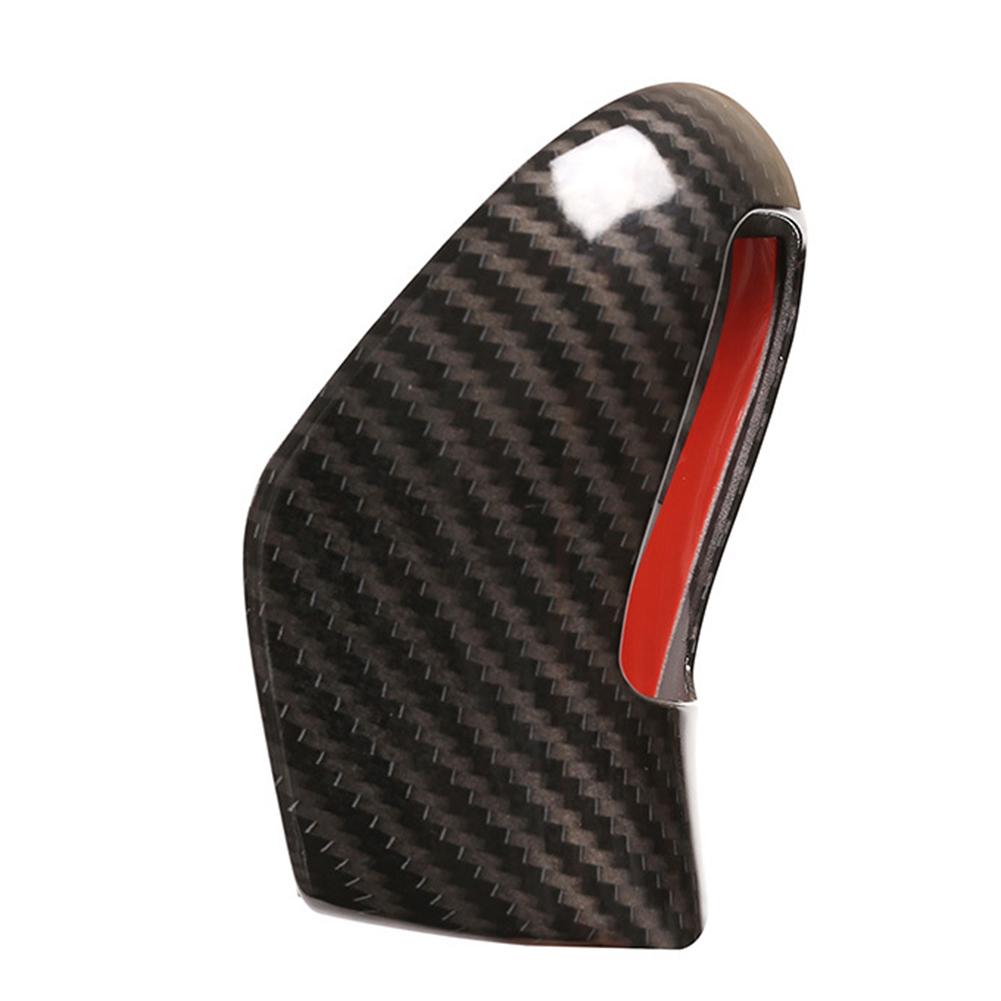 Luxurious ABS Carbon Fiber Gear Head Knob Cover Trim for Volvo XC60 S60 V40 2013 2017 Hassle Free Installation Material