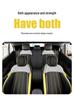 Shadow Leopard Perforated Leather Universal Seat Cushion for Five-Seater Cars