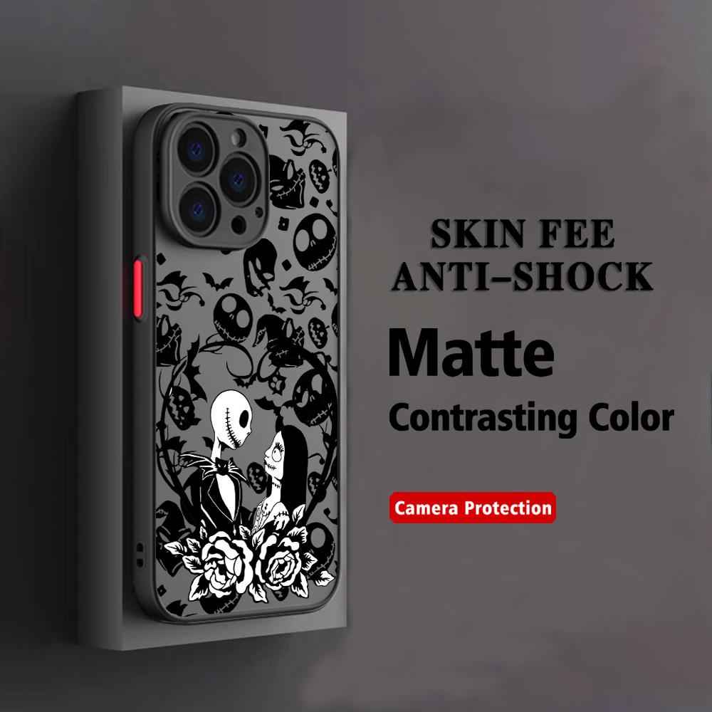QUENTE Capa de Celular O Estranho Mundo de Jack Para iPhone 17 16e 16 15 14 13 12 11 Mini Pro Air Max X XR XSMax 7 8 6 Plus Fosca