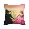 W-Wicked 2 Musical Movie Glinda Elphaba Pillow Cover Comfy Cushion Cover Fashion Pillow Case For Sofa Home Decoration