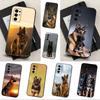 Animal German Shepherd Dogs Phone Case For Samsung Galaxy A91,A80,A73,A72 ,A71,A53A52,A32 ,A31A22,A21s,A20,Black Cover
