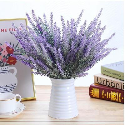 6 Zestaw Sztuczne Sztuczne Kwiaty Lawendy Plastikowe Suszone Rośliny Kwiatowe Bukiet do Wewnątrz Na Zewnątrz Home Decor Ślub