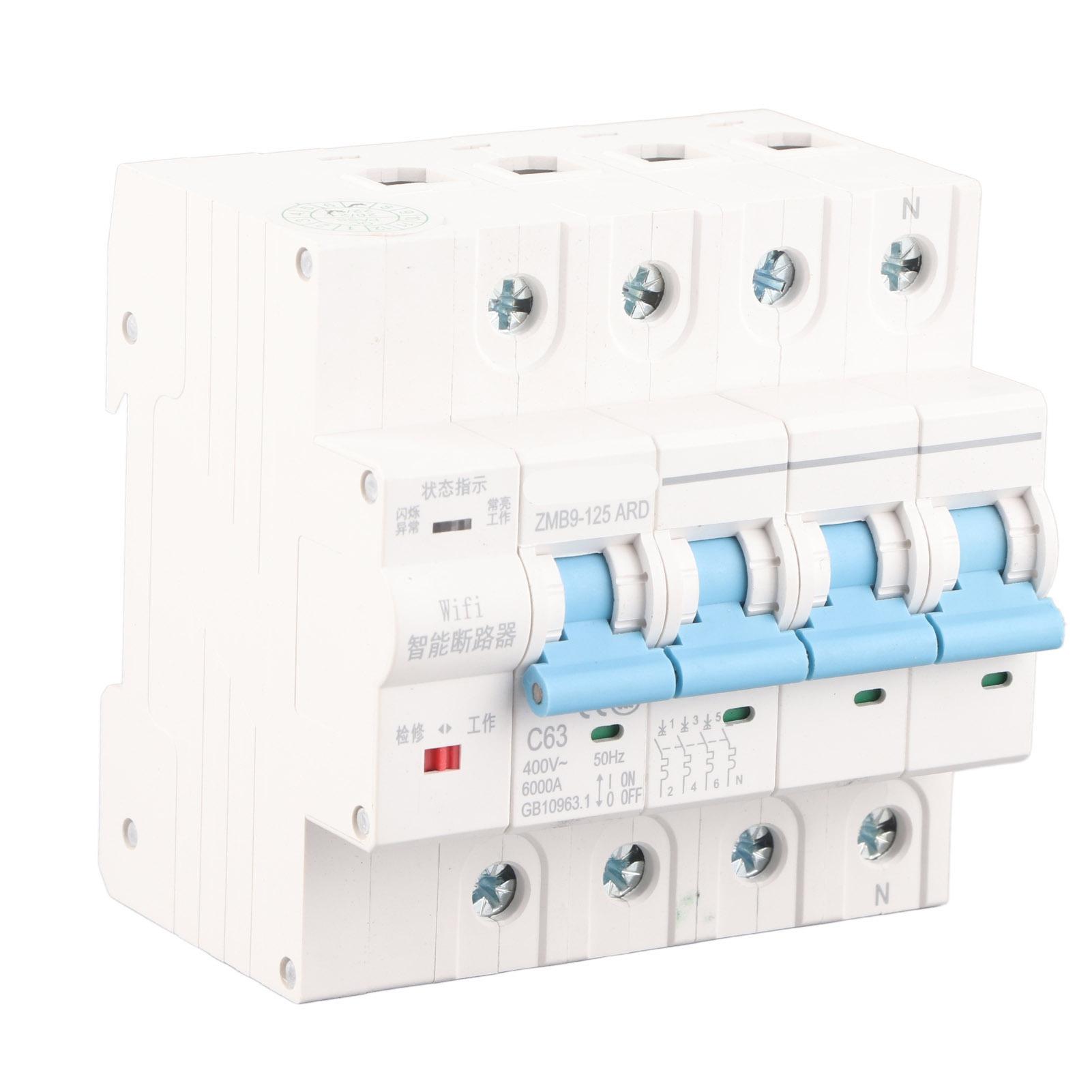 

WiFi 4P Інтелектуальний Автоматичний Вимикач Бездротовий Перемикач Дистанційного Керування 400В63А