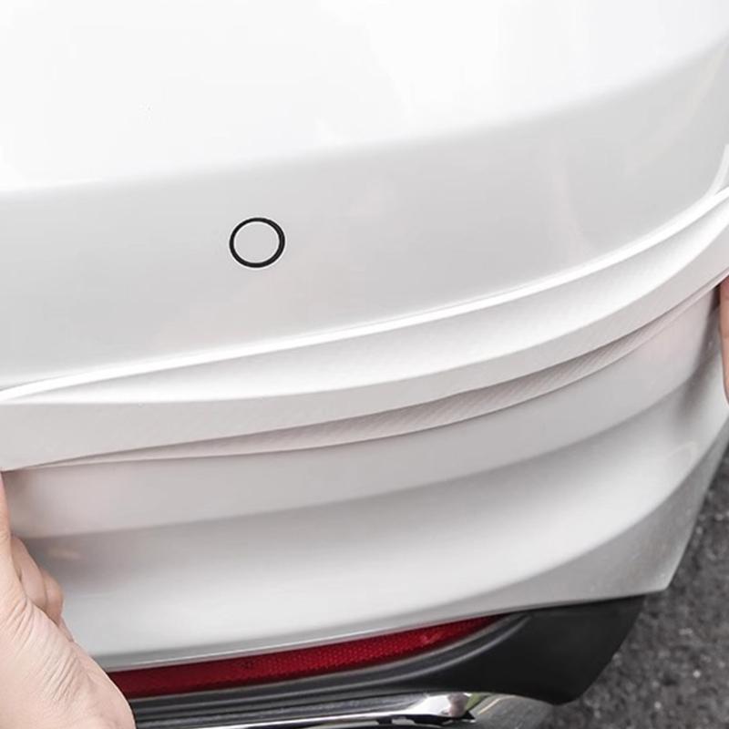 4pcs Car Bumper Guard Strips PVC Universal Car Protector Flexible Guard for Enhances Protections On Car Front & Rear