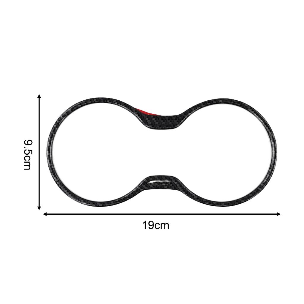 Stylish Carbon Fiber Cup Holder Trim For Guide 2017 Auto Cup Holder Decorative Cover Car Interior Accessories ABS