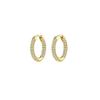 High-Quality Diamond Paved Hoop Earrings – Small, Niche, Luxury Feel Ear Jewelry