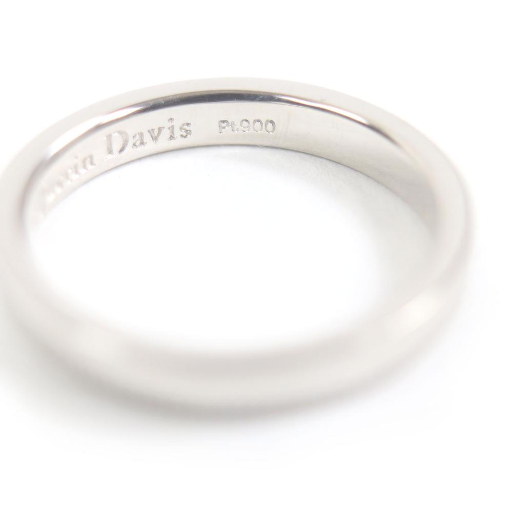 Great Justin Davis Ring Pt900 Trust Ring Silver Sapphire Mens Used