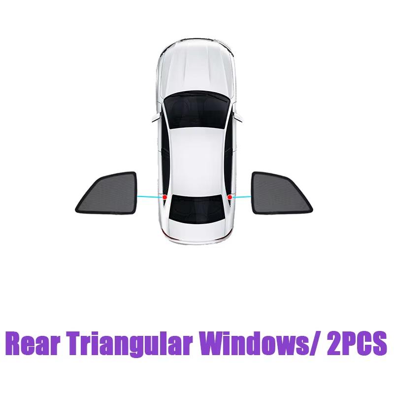 

Магнітні шторки для автомобіля для MG ZS ZS11 MK1 2017~2024 Сонцезахисний козирок Захист приватності Бічна шторка Сонцезахисні інструменти Автоаксесуари Rear small triangle