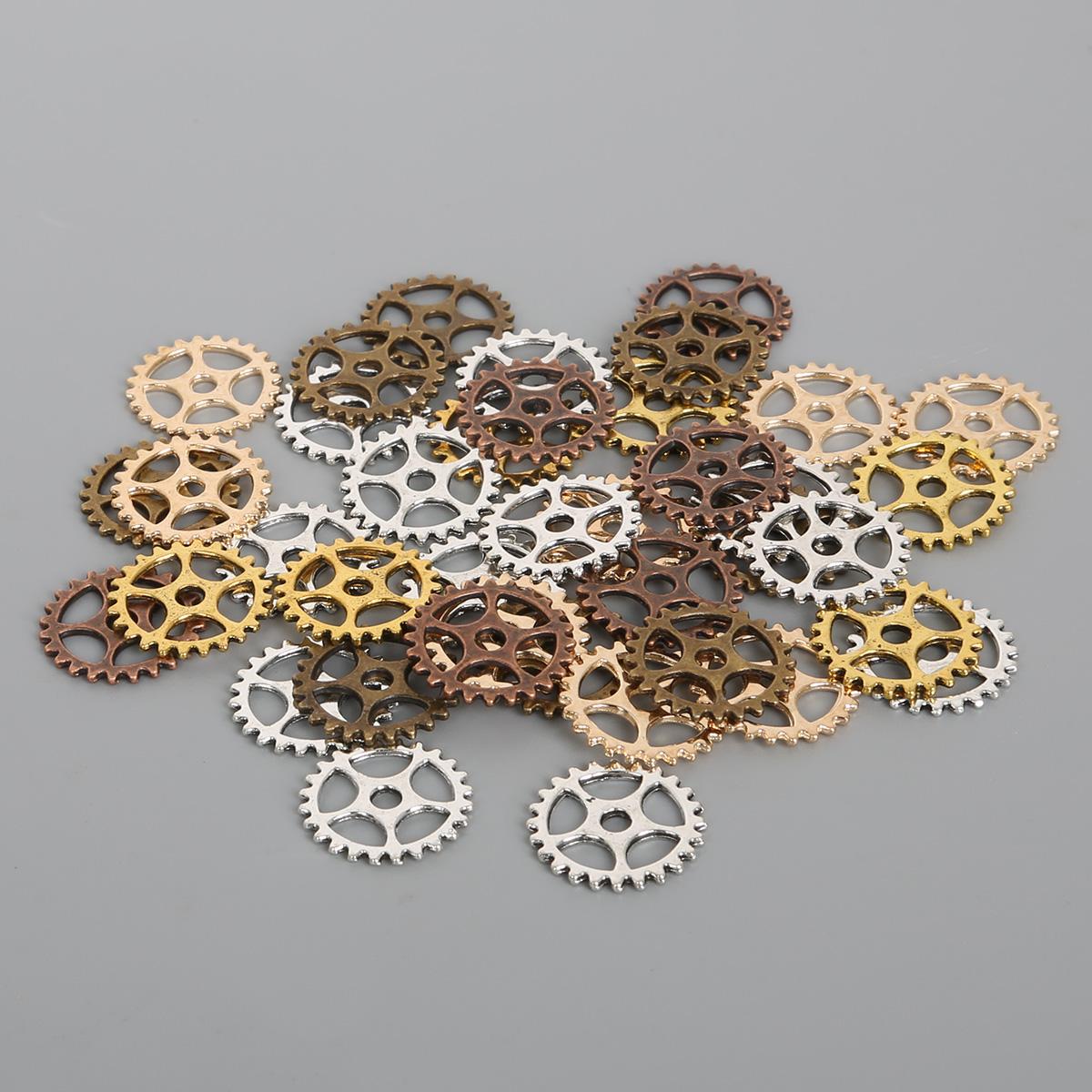 

50 шт. 15 мм механические шестерни из сплава для изготовления ювелирных изделий DIY очаровательные украшения 15mm 50pcs