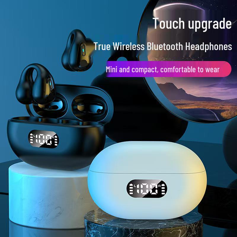 X22 Clip-On Q80 Headphones: 2025 Bluetooth Model with High Sound Quality, Ultra-Long Battery Life, and In-Ear Design.