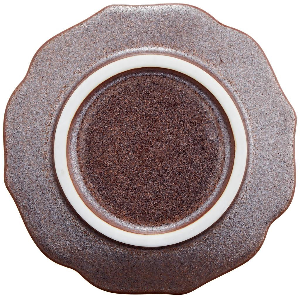 Arita-Ware Toetsugama kleine Schale, ca. 10 cm, mit Glockenblumenrand, silber-lila Finish, hergestellt in Japan, Produktnummer 467230 551