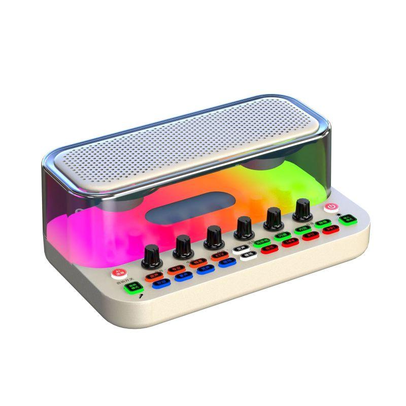 

Звуковая карта, аудиоустройство «все в одном» с функцией AI, прямая трансляция Douyin, беспроводной микрофон, запись пения, сопровождение Bluetooth