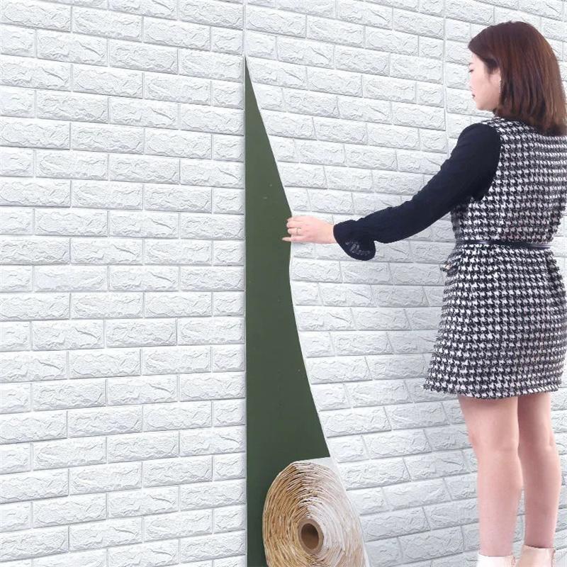 

3D наклейки на кирпичную стену, DIY Декор, самоклеящиеся водостойкие обои для детской комнаты, спальни, кухни, домашний декор стен
