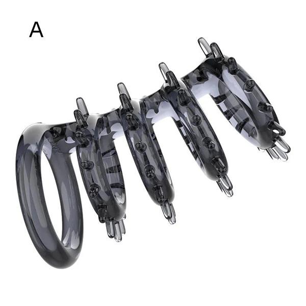 Male Cock Penis Rings Testis Bondage Delay Ejaculation Sex Toys For Men Couples Flirting Adult Games Soft Reusable