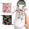 Polyester Flat Shoelaces 100cm Length Colorful Cartoon Patterns Universal Fit Shoe Strings for Sneakers Loafers