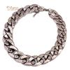 Diamin Punk Style Cut Link Chain Choker Shiny All Match Necklace Jewelry