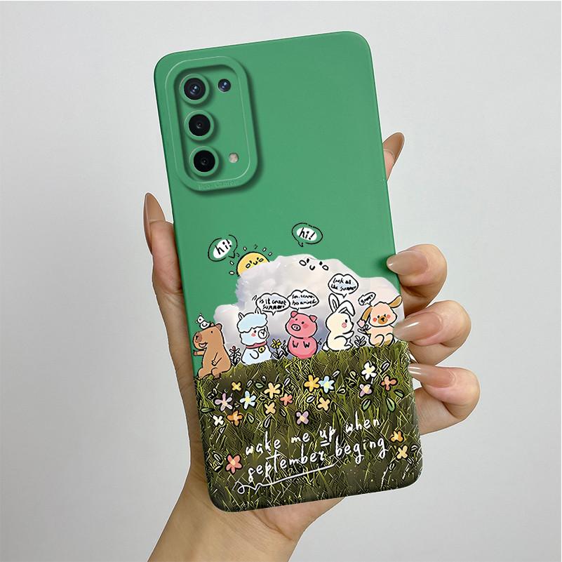 For OPPO A74 5G A54 5G Case A93 5G Capa Silicone Soft Phone Funda CPH2197 CPH2195 CPH2263 Painted Printed Protective Back Cover