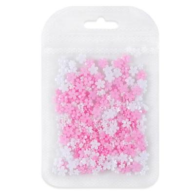 400Pcs Flower Nail Rhinestones for Acrylic Nails,3D Flower Nail Charms Nail Gems