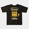 Boys Girls Soft Cotton Graphic Tees Running Out Of Patience Breathable Daily School Wear Kids T-Shirts