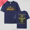 World of Warcraft T-Shirt Hiphop Spiel Gedrucktes T-Shirt Oberteil Locker Komfort Kleidung Sommer Unisex Heißer Verkauf T-Shirts 100% Baumwolle
