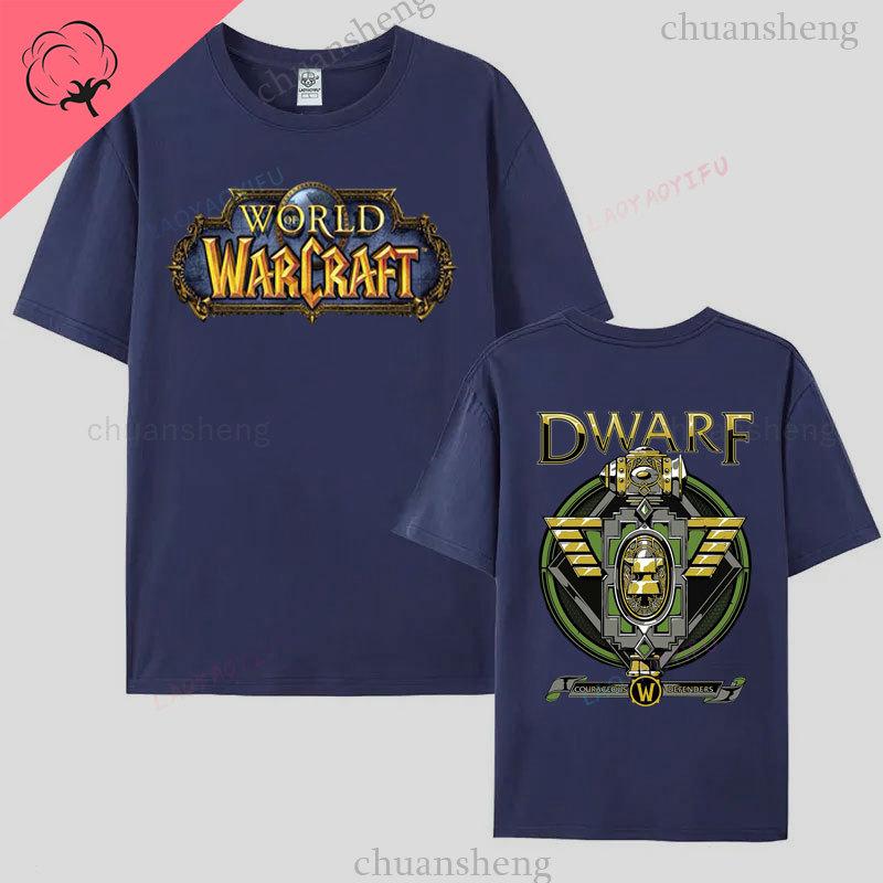 World of Warcraft T-Shirt Hiphop Spiel Gedrucktes T-Shirt Oberteil Locker Komfort Kleidung Sommer Unisex Heißer Verkauf T-Shirts 100% Baumwolle