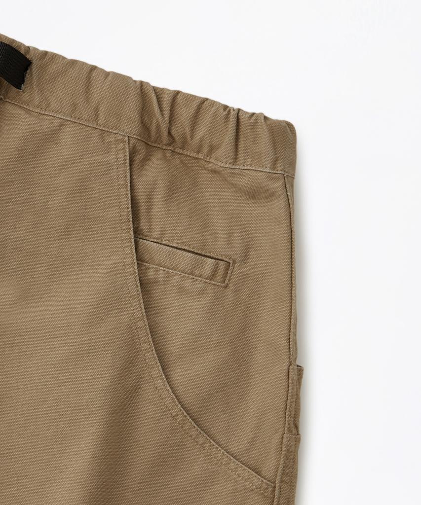 OUTSTANDING Canvas Climbing Belted Shorts_Beige