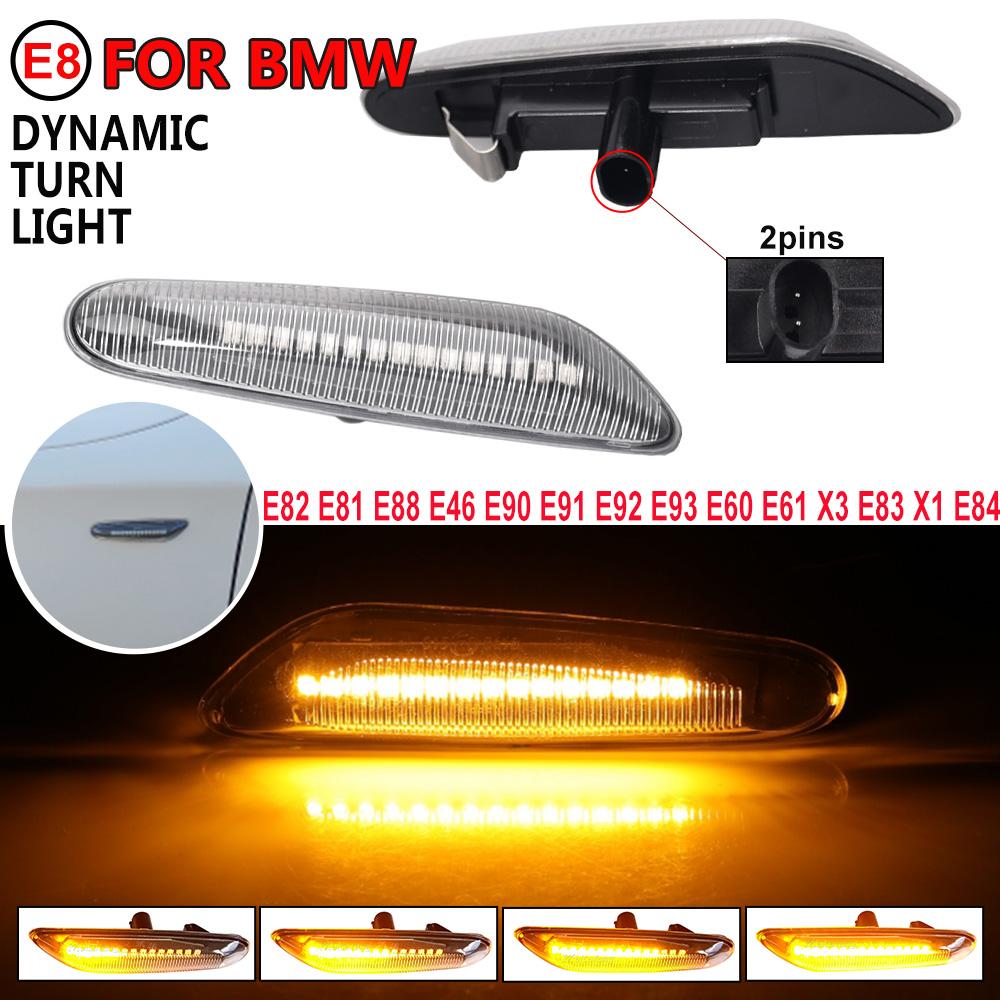 Für BMW X3 E83 X1 E84 X5 X53 E60 E61 E46 E81 E82 E90 E92 E87 E88 Sequentiell blinkende LED Blinker Seitenmarkierungsleuchte