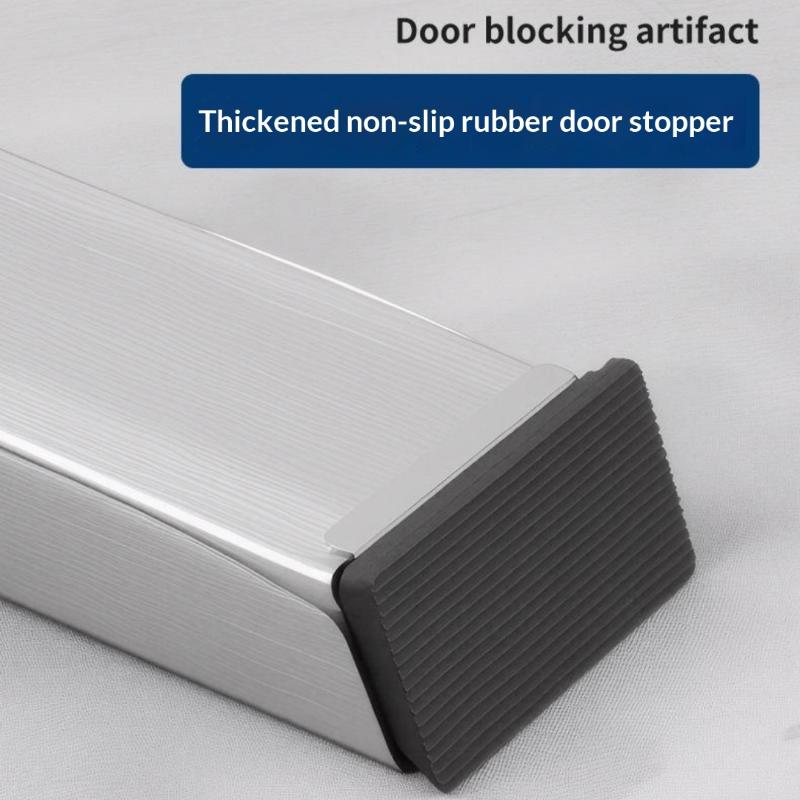 Heavy-Duty Metal Door Stopper Anti-Collision Windproof 1 Set Non-Slip Door Blocker for Home Office Hotel Use