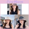 Summer Sun Protection Hat With Large Brim And Butterfly Bow For Outdoor Leisure