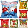 Weihnachts-Themen-Kissenbezüge Auto Zubehör Büro Santa Claus Wohnzimmer Sofa Hause Kissenbezüge
