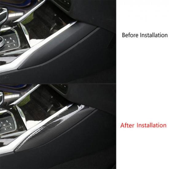Carbon Fiber Console Gear Shift Both Side Trim for BMW 3-Series G20 -