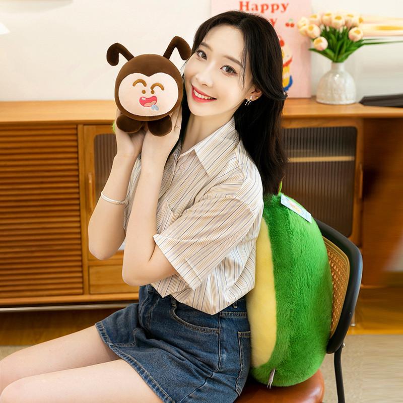 Avocado Caterpillar Detachable Plush Toy Stuffed Doll Cartoon Gift Decoration