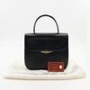 Cartier Sapphire Line Handbag One Handle Black Calfskin Women Used