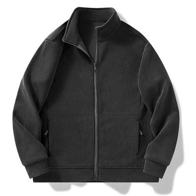 Sweat à capuche cardigan en polaire austenitique, pour la randonnée et la course à pied, avec polaire épaisse et col montant coupe-vent, sweat à capuche zippé