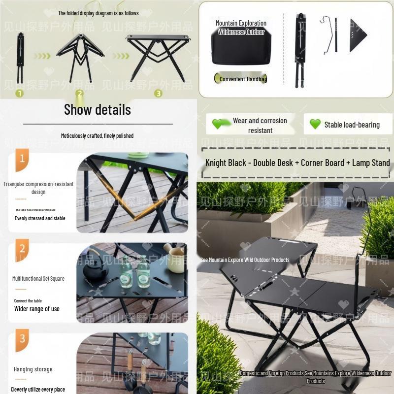 Compact Outdoor Folding Table: Multifunctional, Lightweight & Perfect for Camping, Picnics, or Coffee