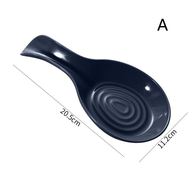 Spoon Rest Large Plastic Spoon Holder Heat-Resistant Cooking Spoon Rest Coffee Spoon Holder Dishwasher Safe Spoon Rest