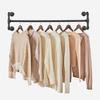 SONGMICS Wall-Mounted Clothes Rack, Set of 2, Industrial Pipe Clothes Hanging Bar, Space-Saving, 110 X 30 X 29.3 Cm, Each Holds Up To 60 Kg
