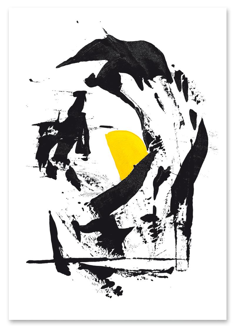 

Plakat czarna abstrakcja 30x40 cm