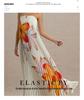 2026 Strapless Pleated Long Dress - Women's European & American Style