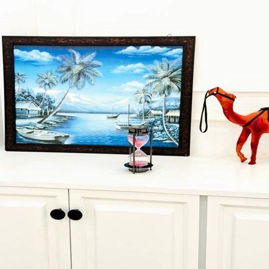 18 Cm Sand Hourglass, Table Collectible Sand Timer, Office Desk Decor Gift for Anniversary, Birthday and Christmas