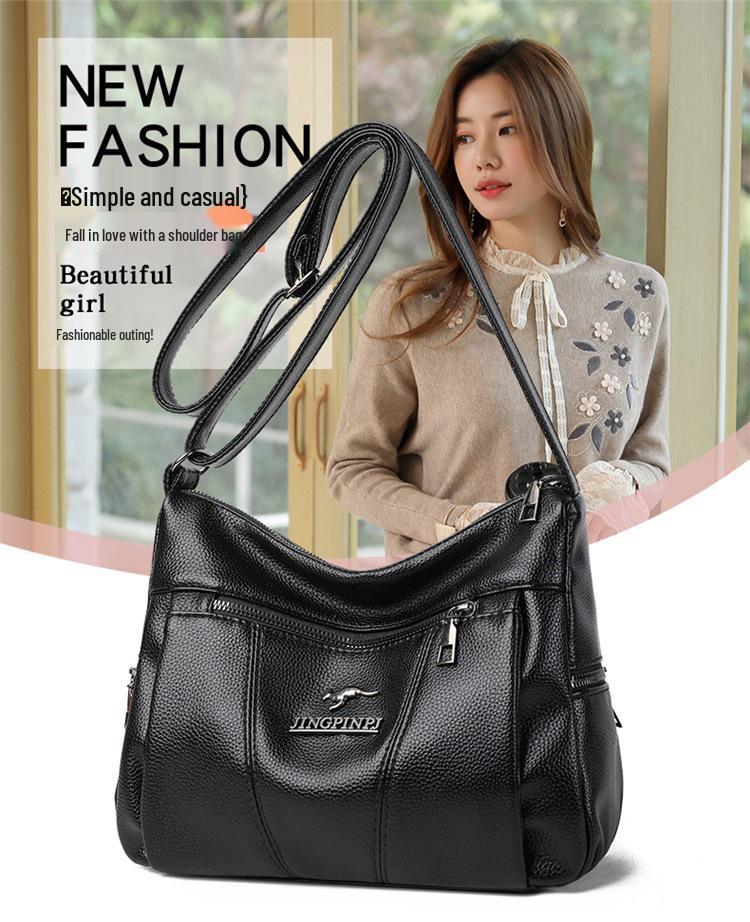 Women's 2025 Large Capacity Messenger Bag - New Fashionable Shoulder Bag for Moms