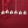 Brass and Copper Wind Chime DIY Accessories with Clapper - Small Metal Christmas Bells