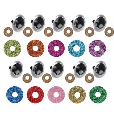 DIY-Bastelbedarf Kunststoff-Sicherheitsspielzeugaugen, bunte Bastelpuppenaugen, für Puppenspielzeug, Kuscheltiere, Puppen, Häkelspielzeug, Basteln, CZK