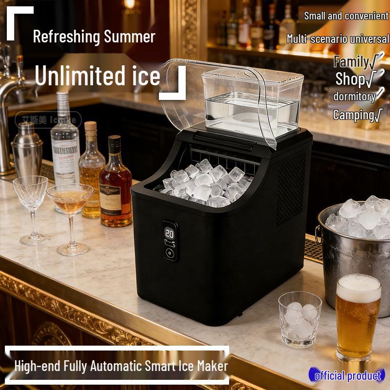 Fully Automatic Ice Cube Maker for Home, Office, or Outdoor Use
