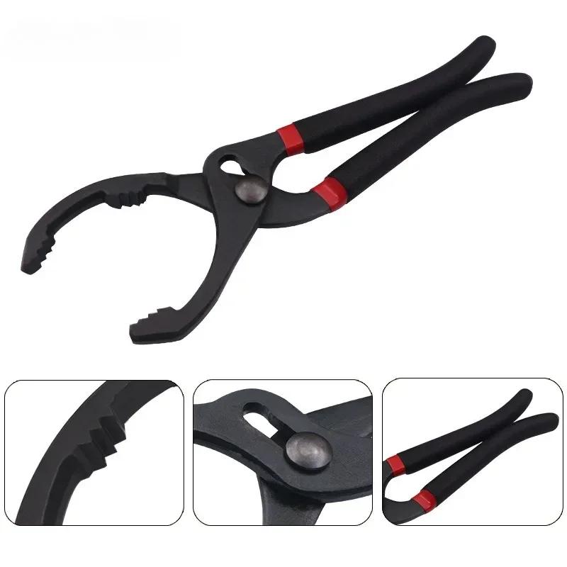 Car Adjustable Oil Filter Wrench Removal for Engine Filters Conduit Fittings Auto Vehicle Maintainance Repair Hand Tool 10/12in