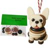 Button Christmas Ornament DIY Craft Kit Dog Figurine Decor For Tree Car Rearview Mirror Backpack Holiday Crafting Activity Gift