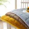 2PCS Winter Plush Meal Chair Cushion Chair Cushion Thickened Solid Color Chair Cushion Office Seat Cushion