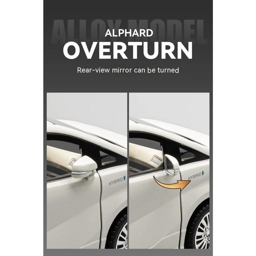 1/18 Scale Toyota Alphard Alloy Model Car - Highly Detailed Collector's Edition - Perfect for Display, Office Decor, Gift