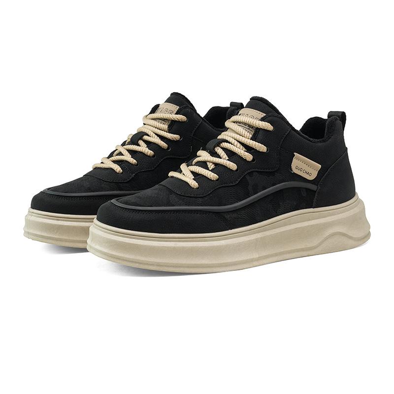 Outdoor men's shoes new winter velvet warm cotton shoes casual versatile board shoes wear-resistant sports shoes