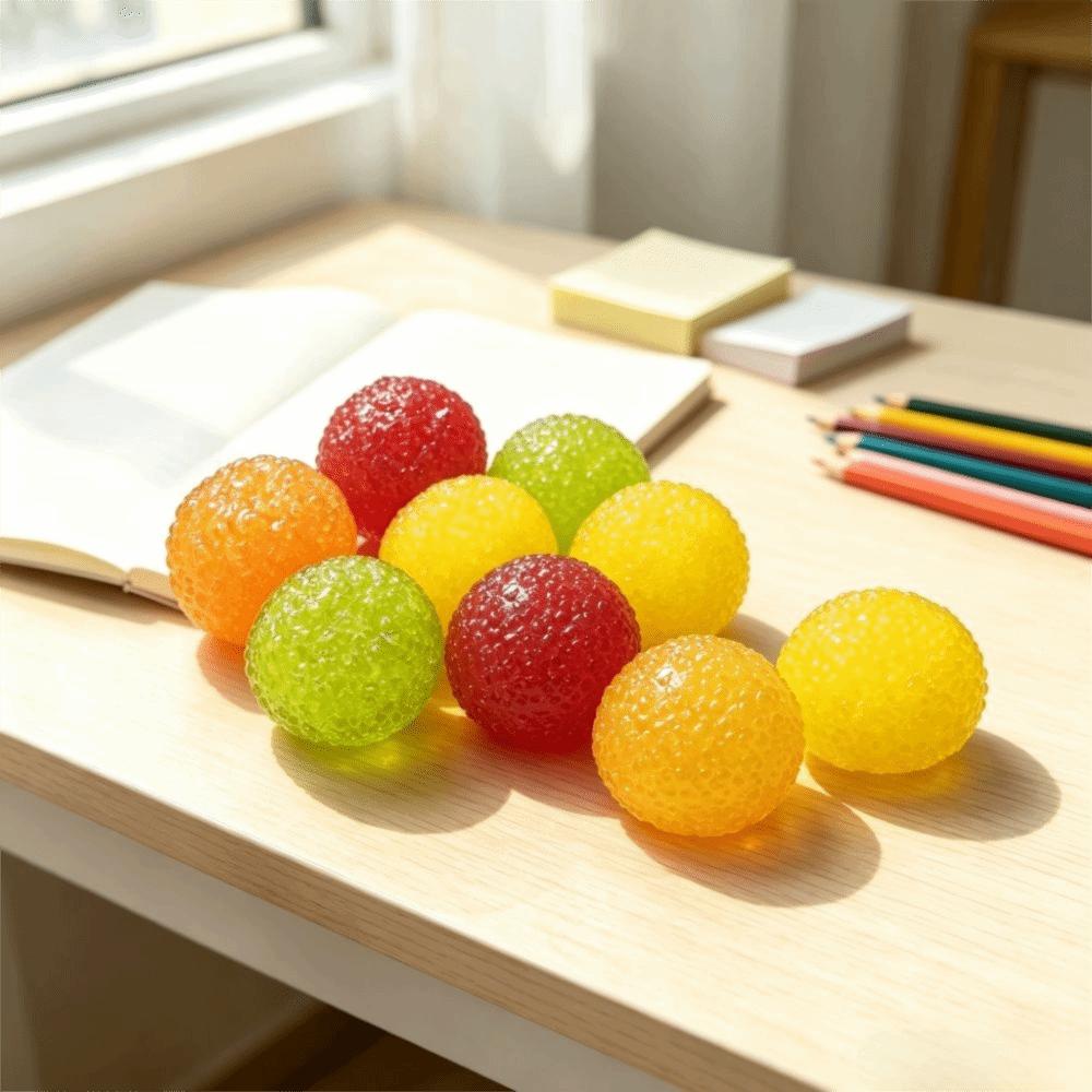 Sensorischer beruhigender knuspriger Hautball langsamer Rückprall Squishy Fidget Spielzeug Jungen Mädchen